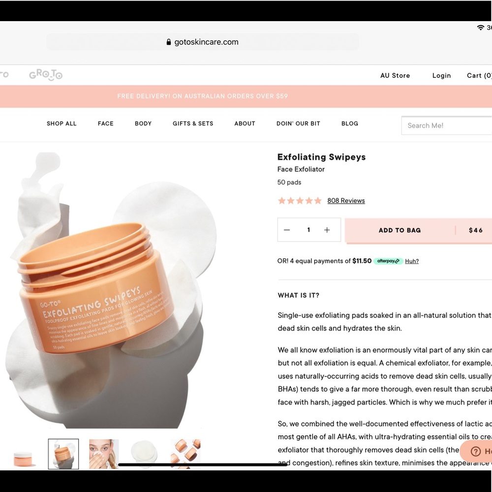 Exfoliating Swipeys by Go-To - Picture 2 of 2